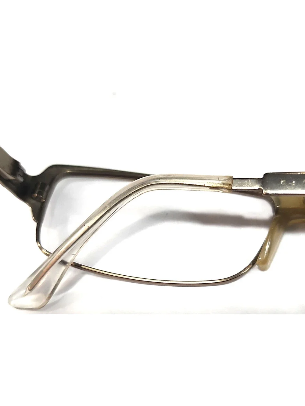 Gucci GG1860 Vintage Pale Beige Rectangle Eyeglasses 55-15 140